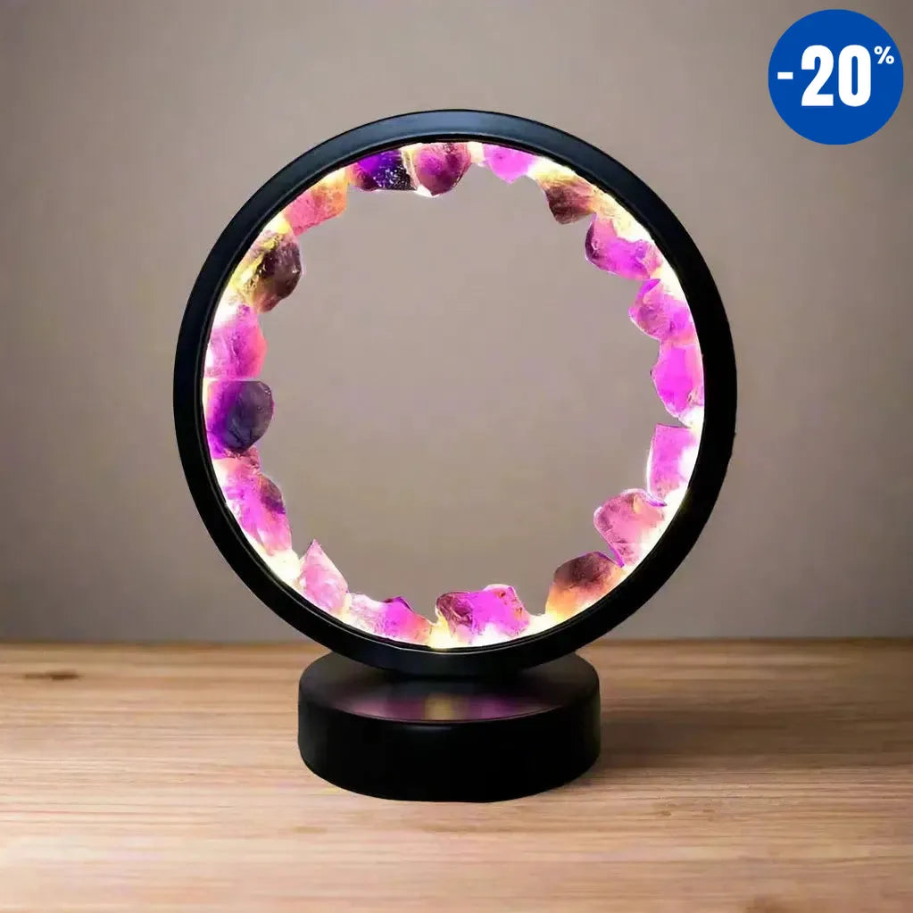 Lampe «Lumière Zen d’Améthyste»