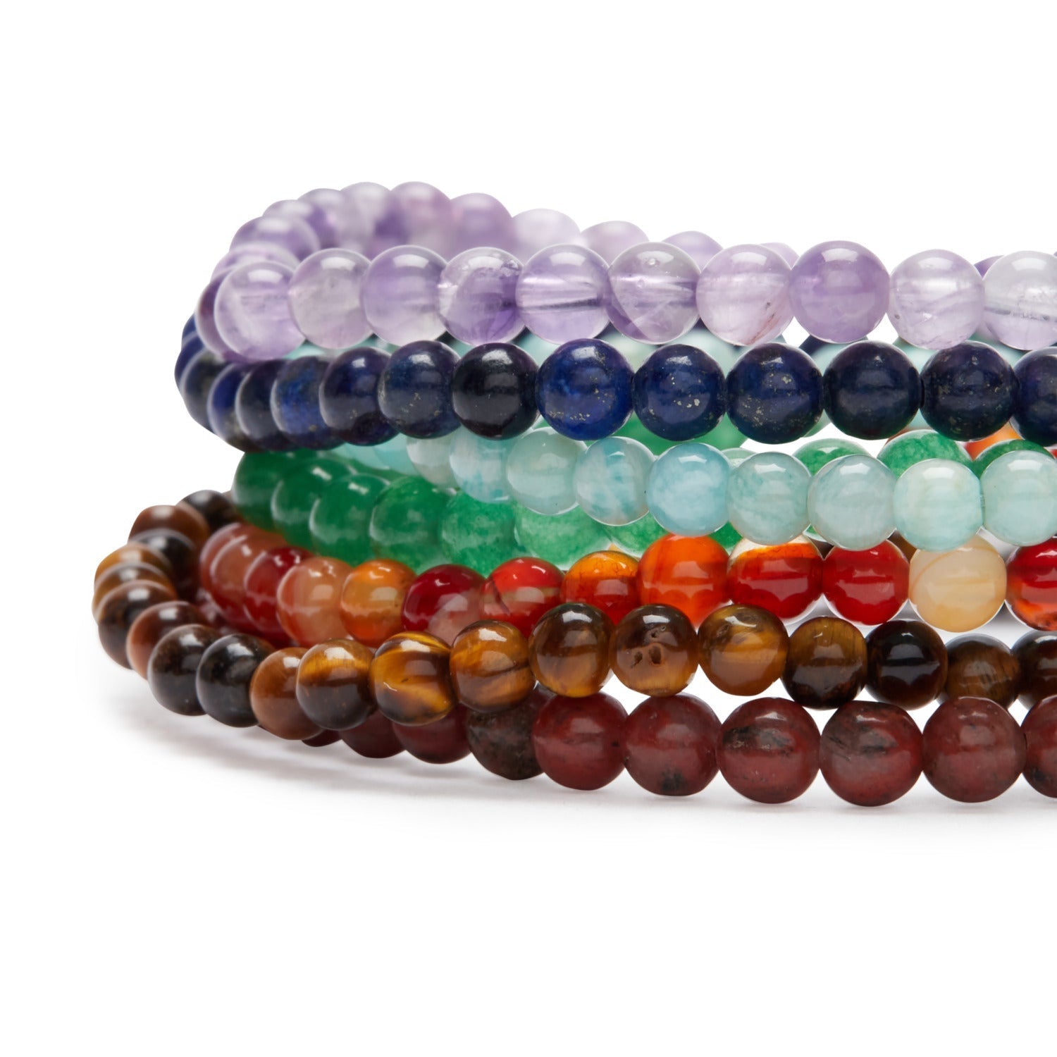 Lot de 7 Bracelets "Energie des 7 Chakras"