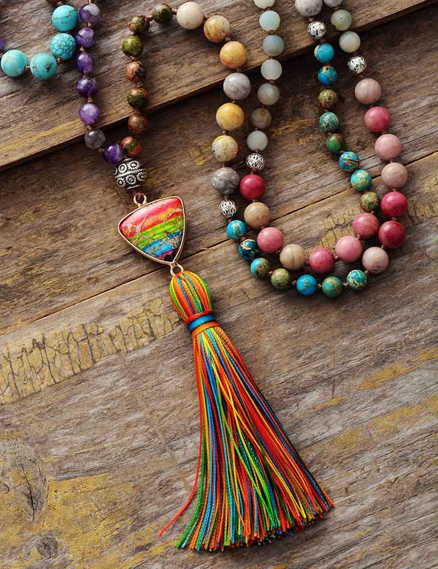 Mala 108 perles multi pierres