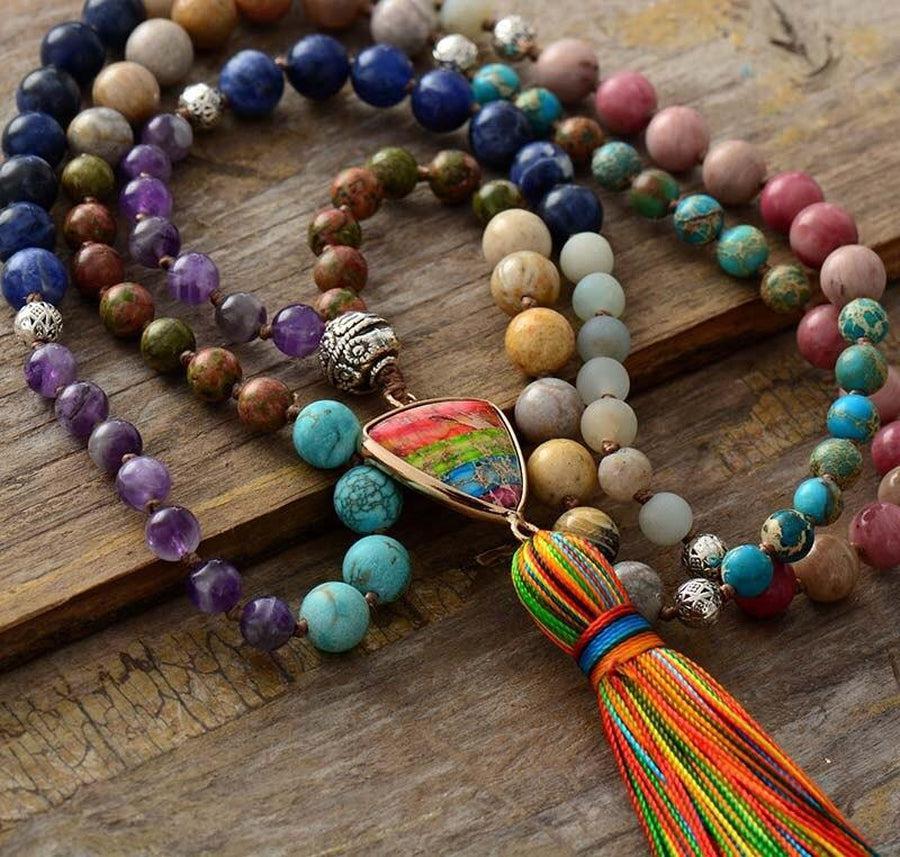 Mala 108 perles multi pierres