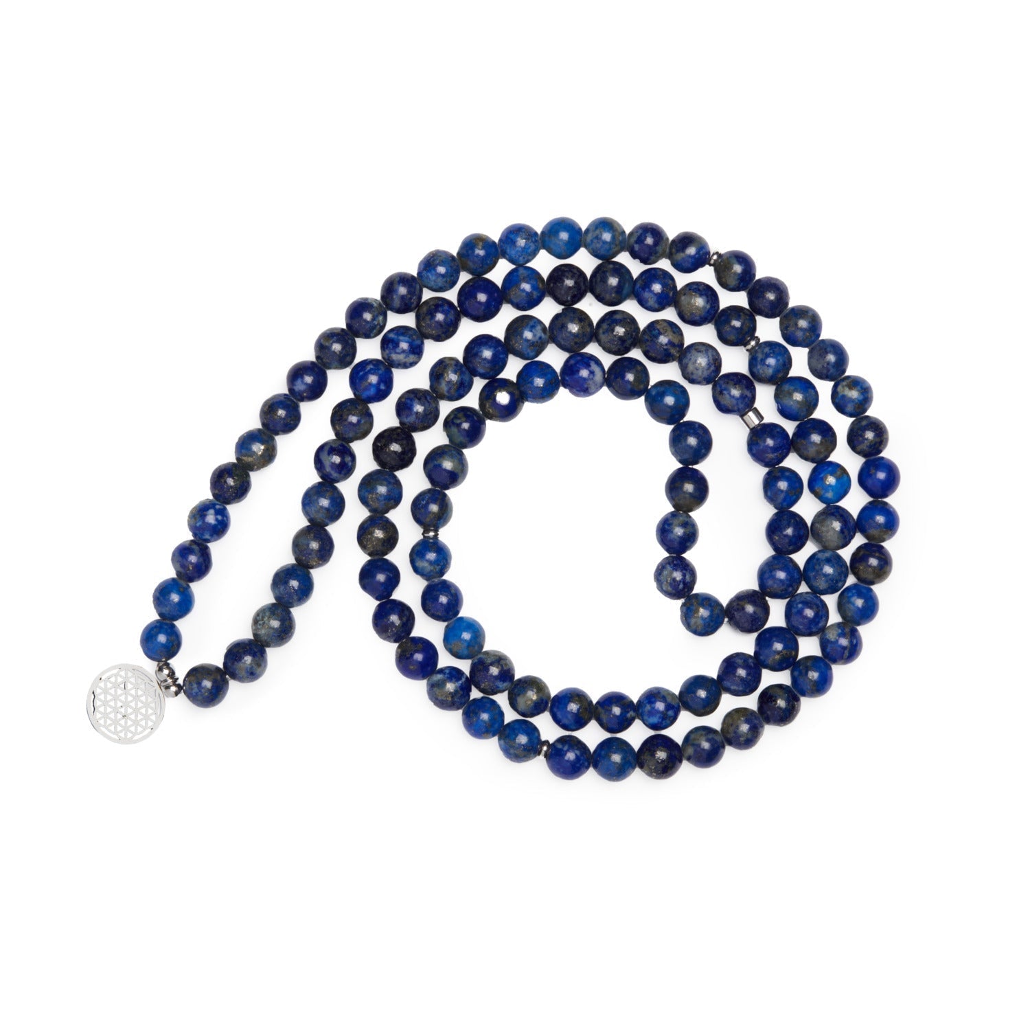 Mala "3ème Oeil" de 108 perles en Lapis Lazuli