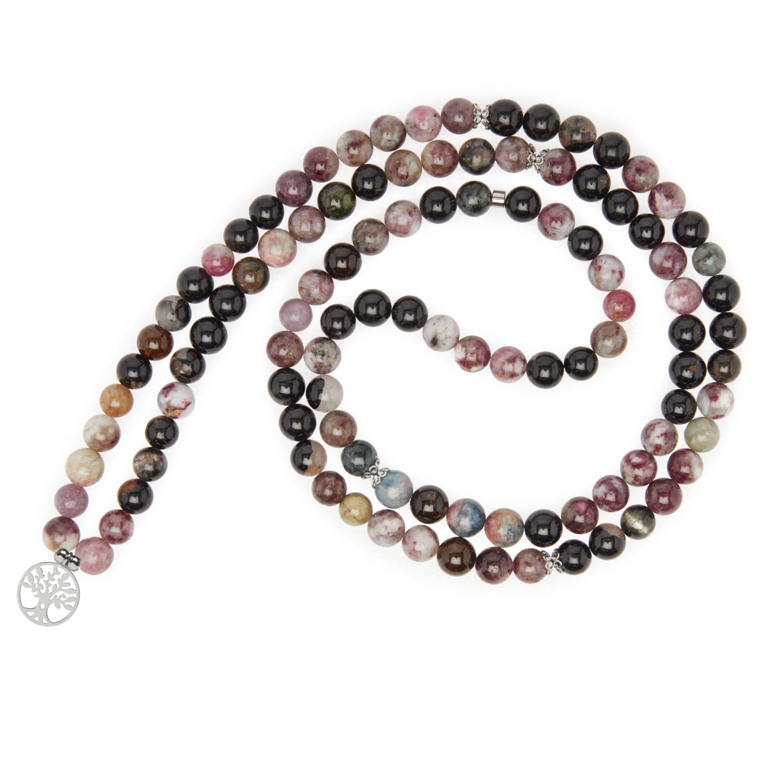Mala "Beauté de l'Âme" en Tourmaline Multicolore