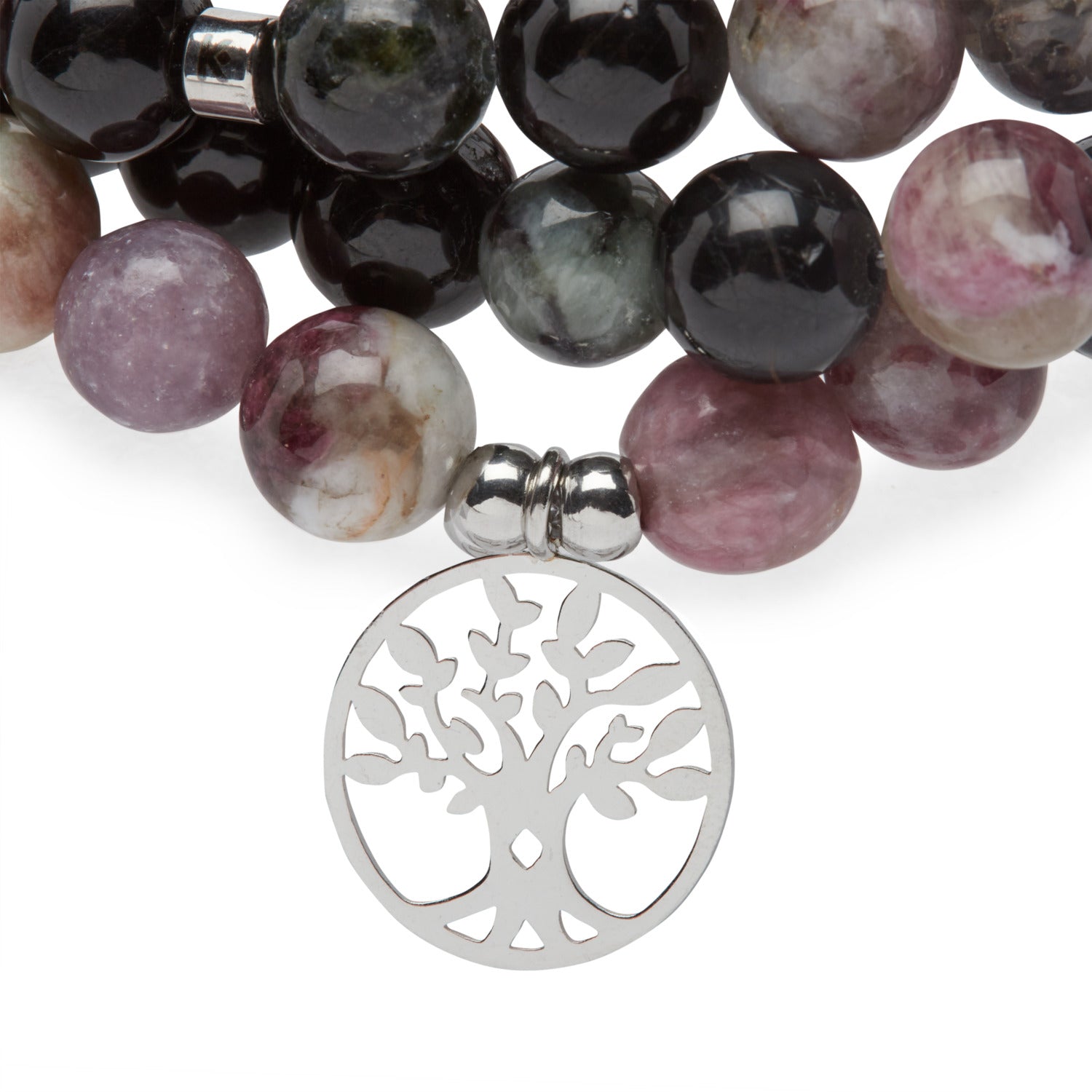 Mala "Beauté de l'Âme" en Tourmaline Multicolore