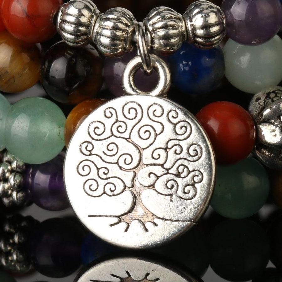 Mala bouddhiste des 7 chakras