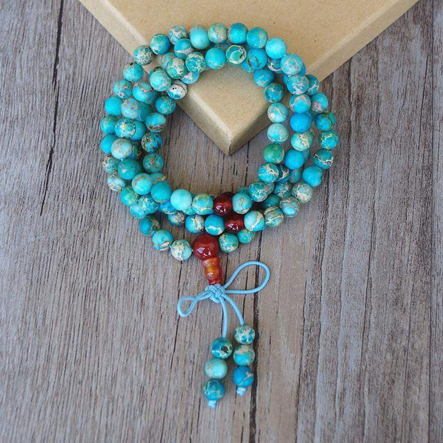 Mala de prière 108 perles en céramique