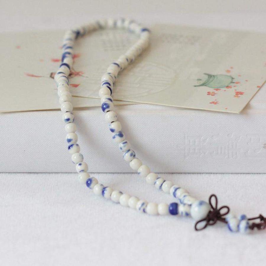 Mala de prière 108 perles en céramique chinoise