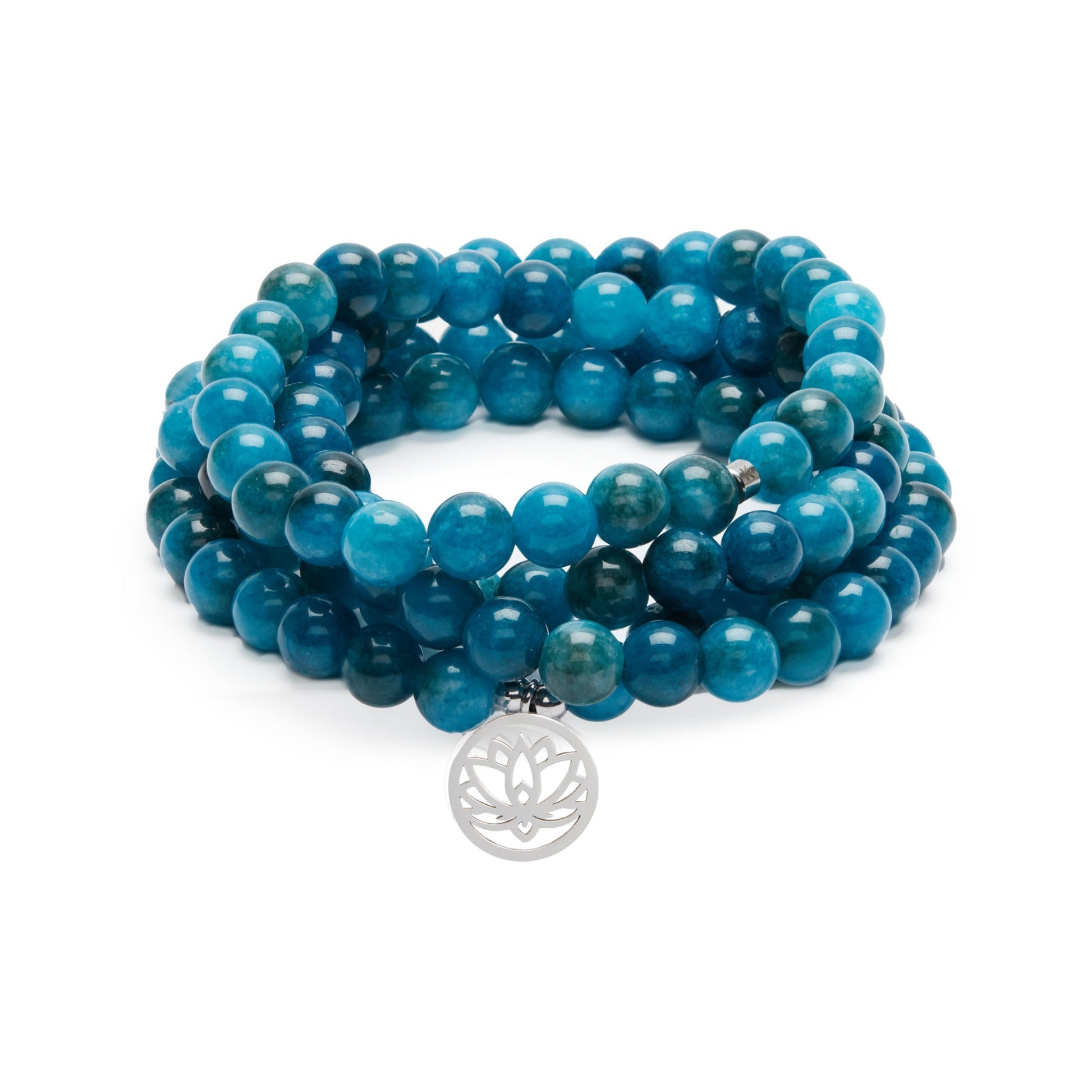 Mala "Révélation" de 108 perles en Apatite