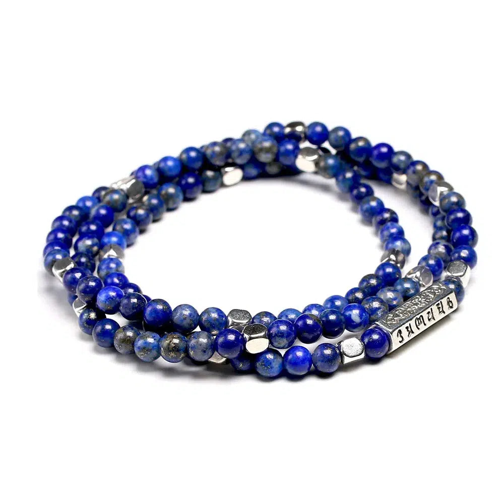 Mala tibétain « Om » en Lapis Lazuli