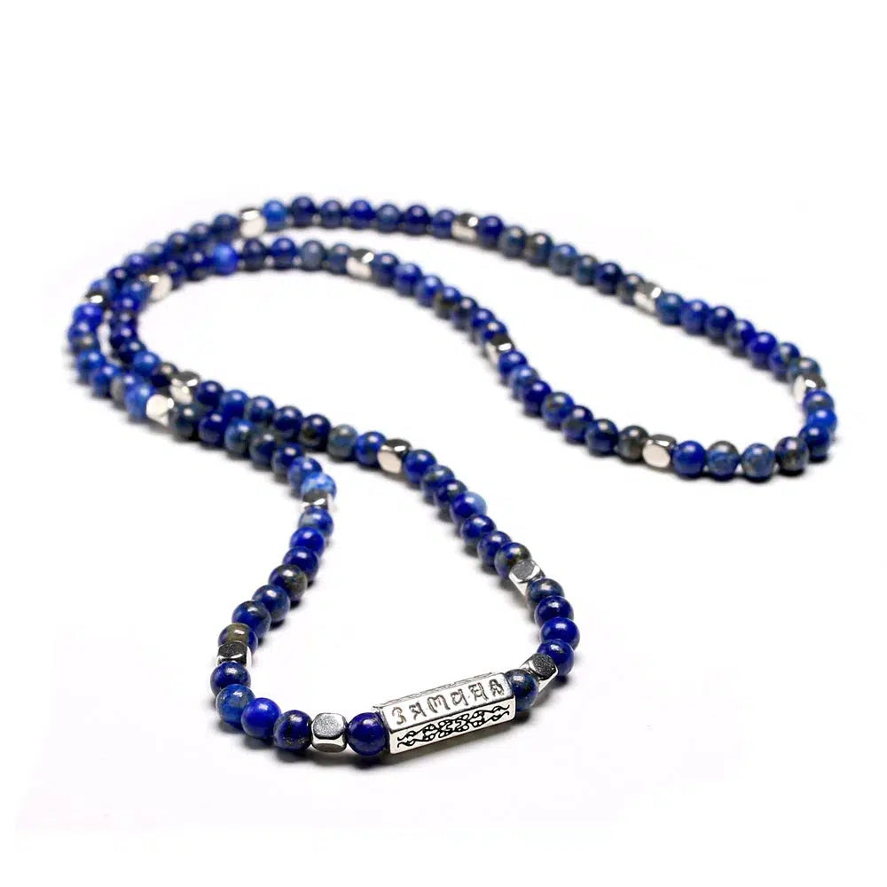 Mala tibétain « Om » en Lapis Lazuli