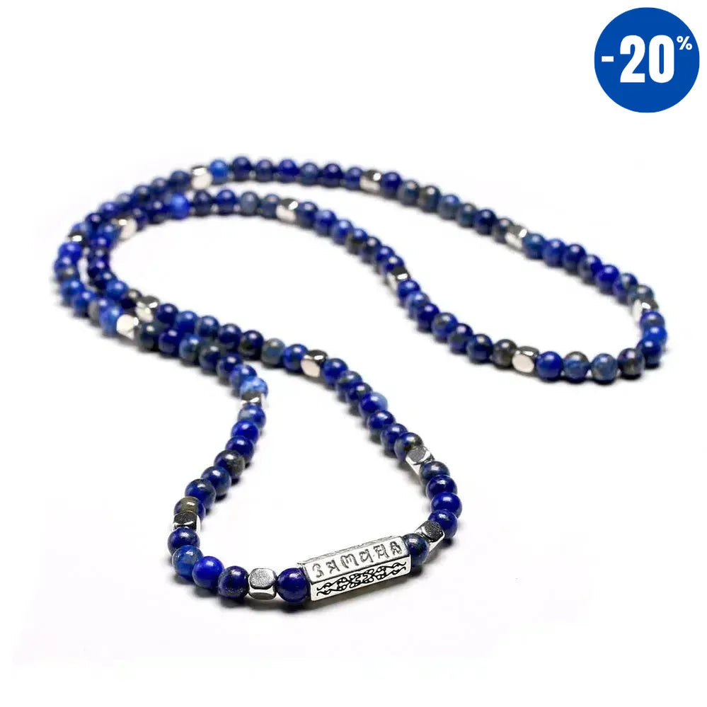 Mala tibétain « Om » en Lapis Lazuli