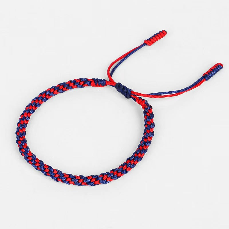Bracelet tibétain coloré nœud chanceux