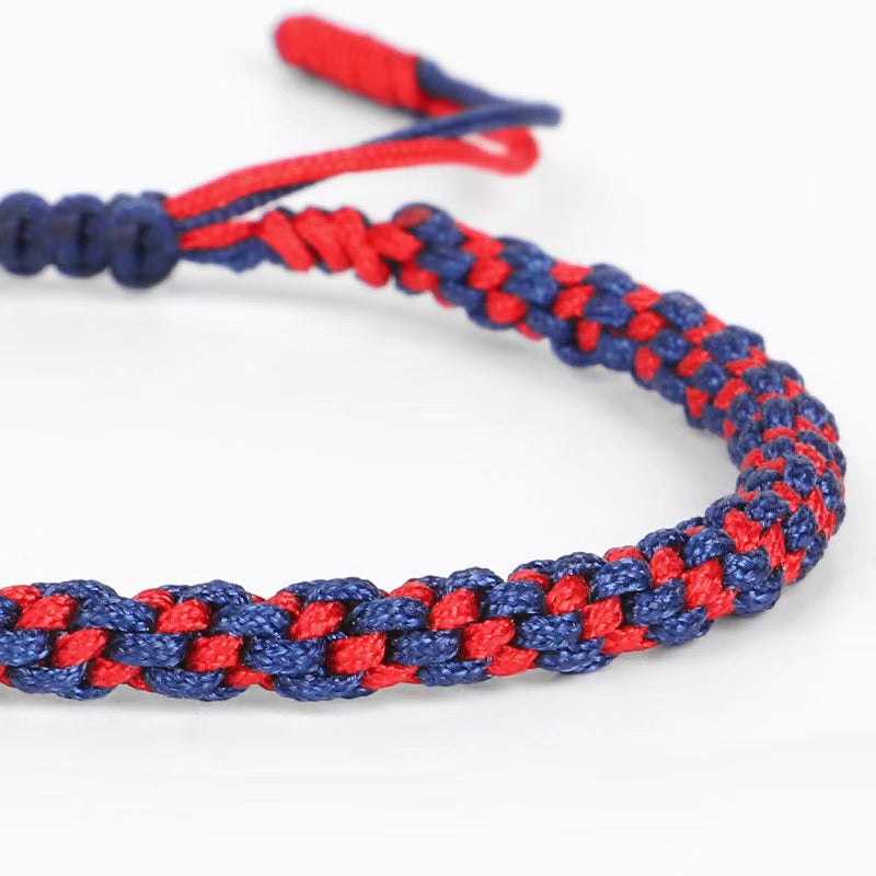 Bracelet tibétain coloré nœud chanceux