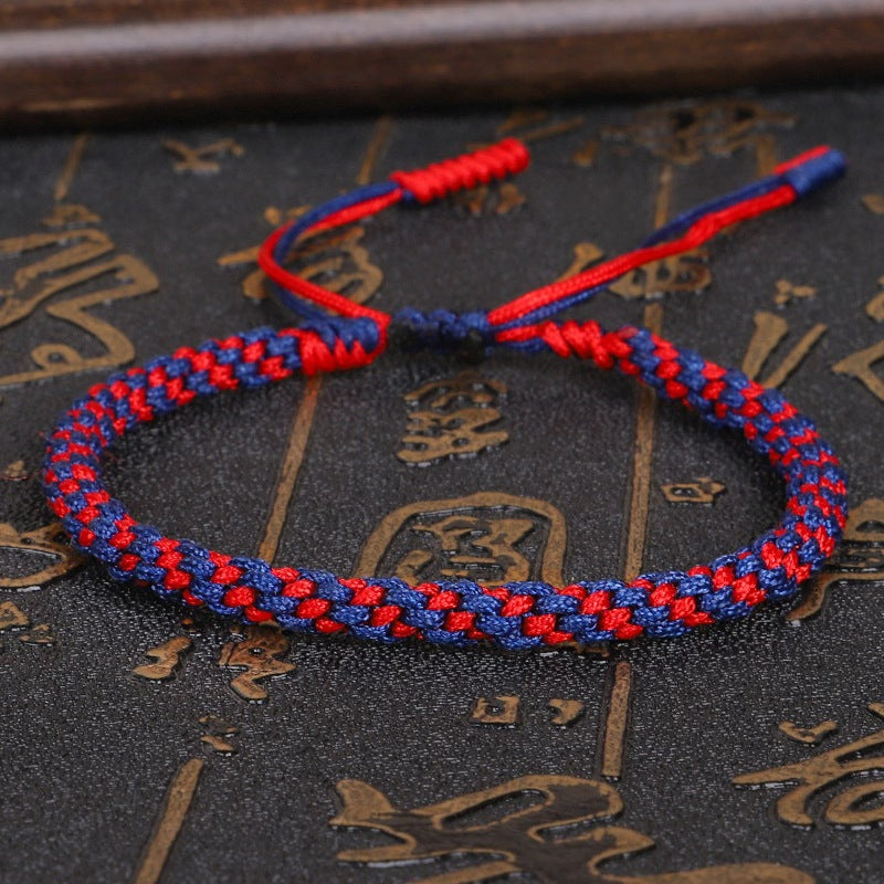 Bracelet tibétain coloré nœud chanceux
