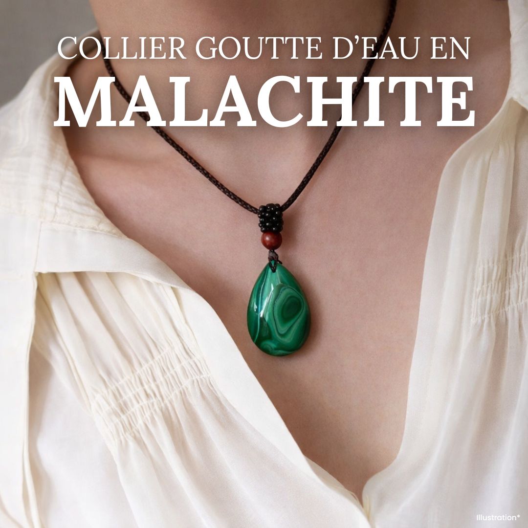 Pendentif «anti-douleur» en Malachite