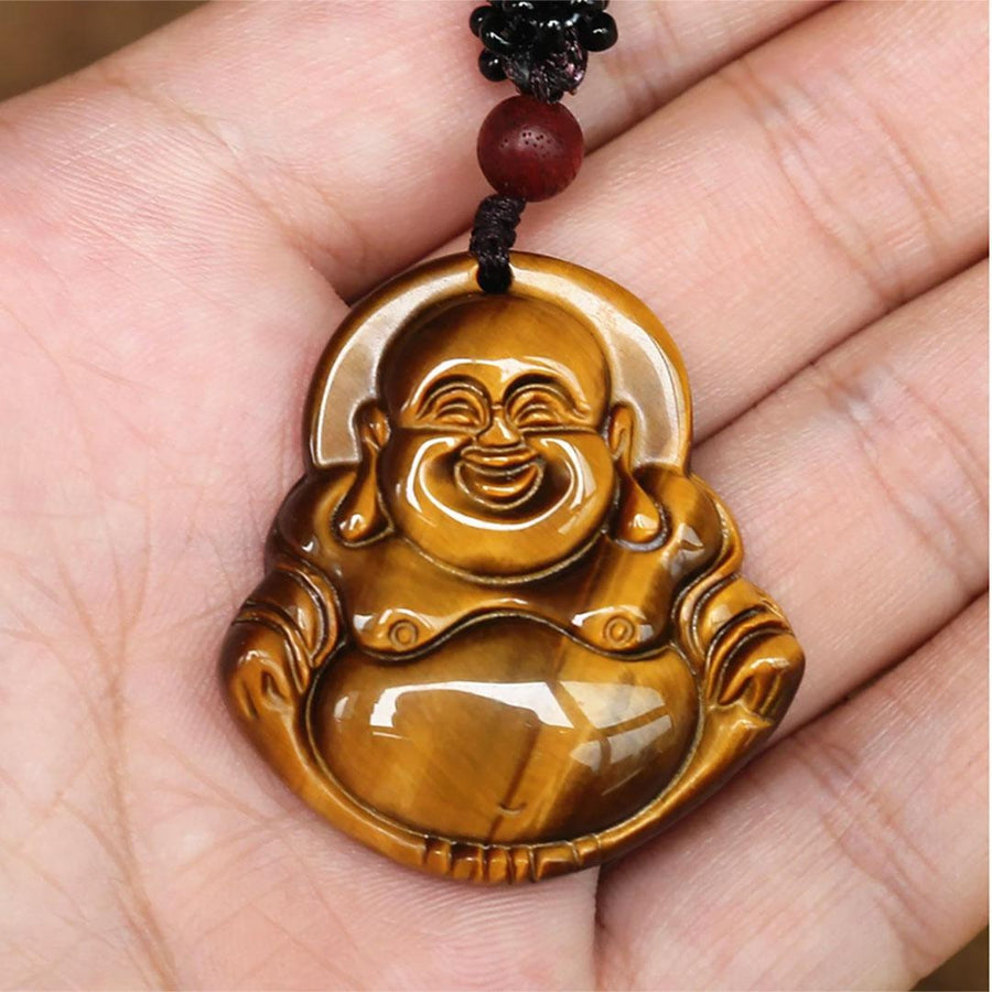 Pendentif Bouddha en oeil de tigre