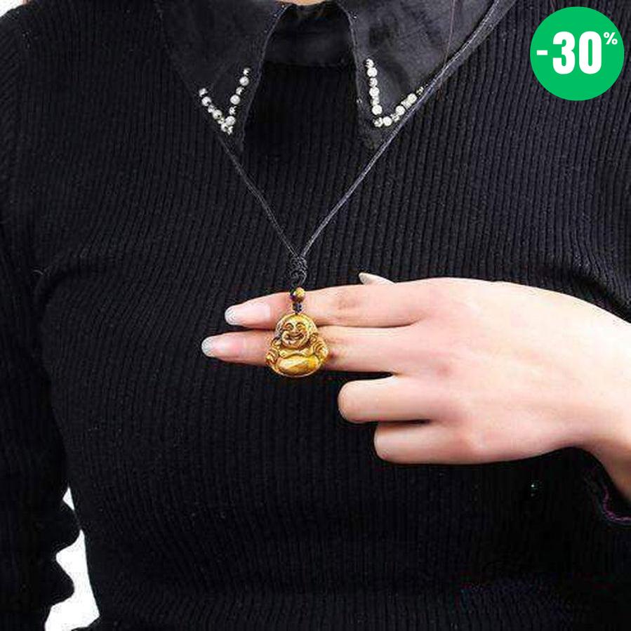 Pendentif Bouddha en oeil de tigre