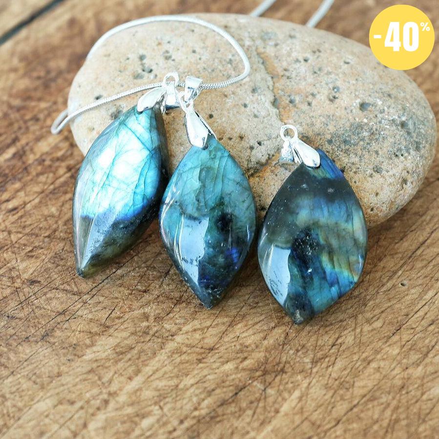 Pendentif de protection en labradorite
