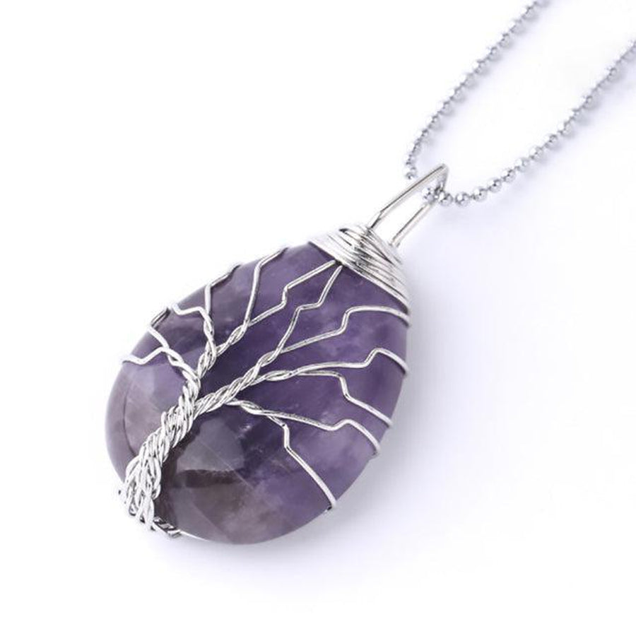 Pendentif «énergie positive» Arbre de vie en pierre