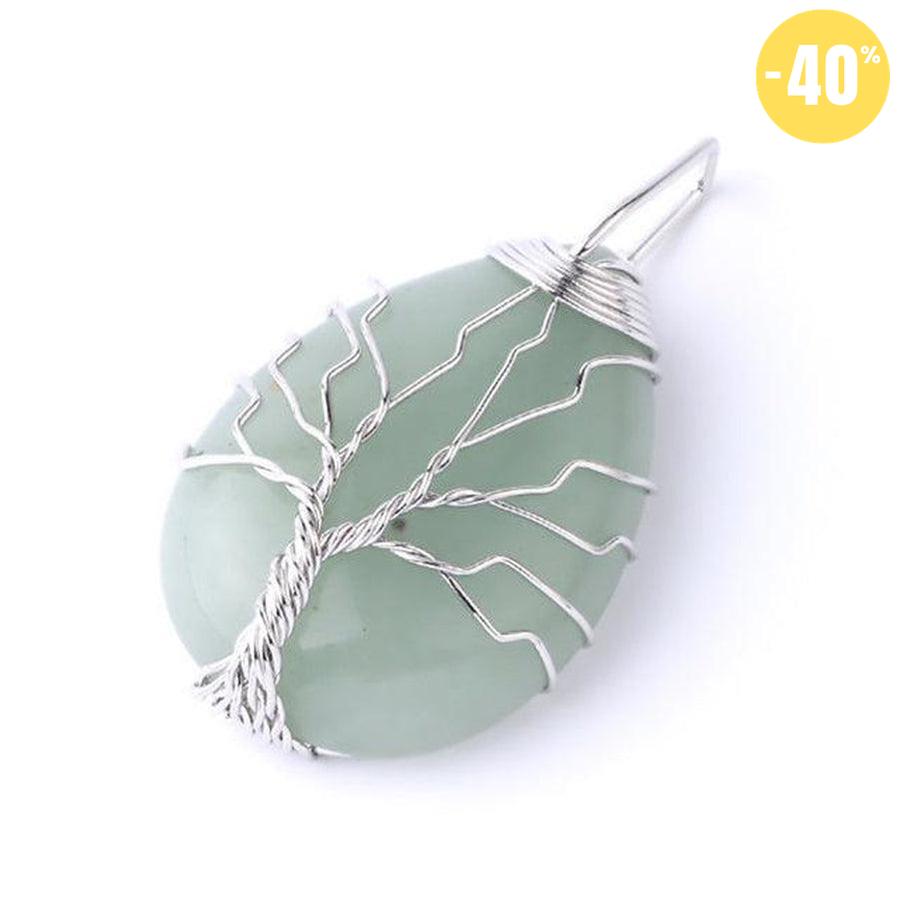 Pendentif «énergie positive» Arbre de vie en pierre
