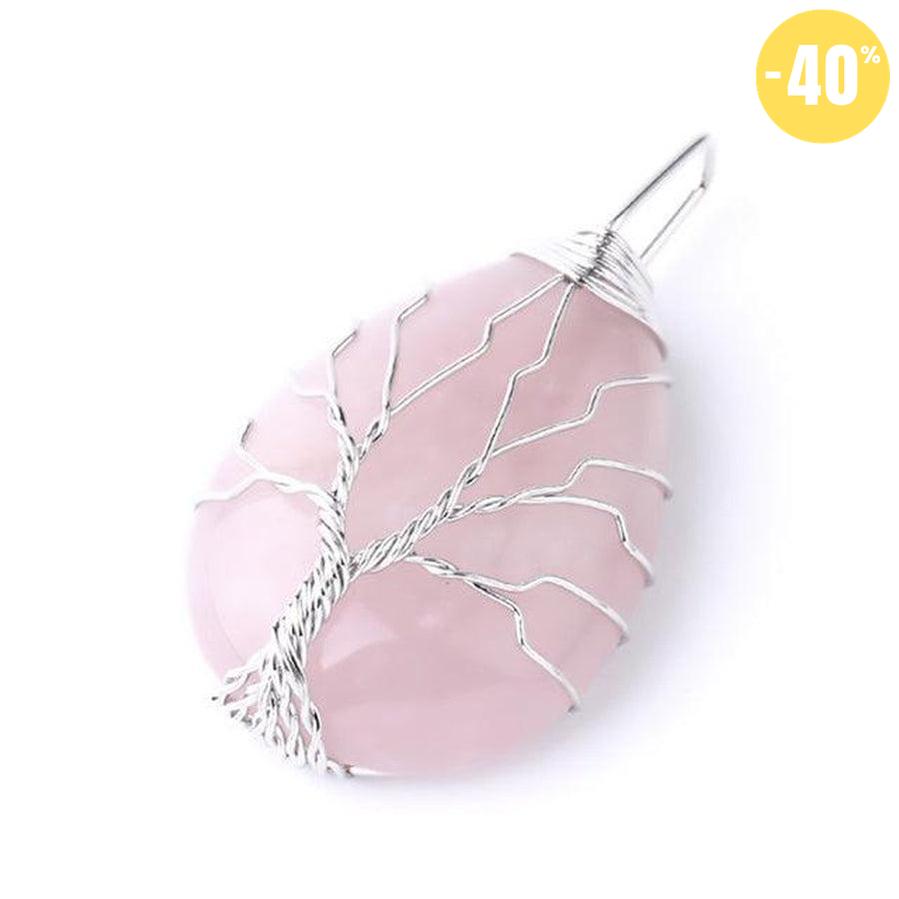 Pendentif «énergie positive» Arbre de vie en pierre