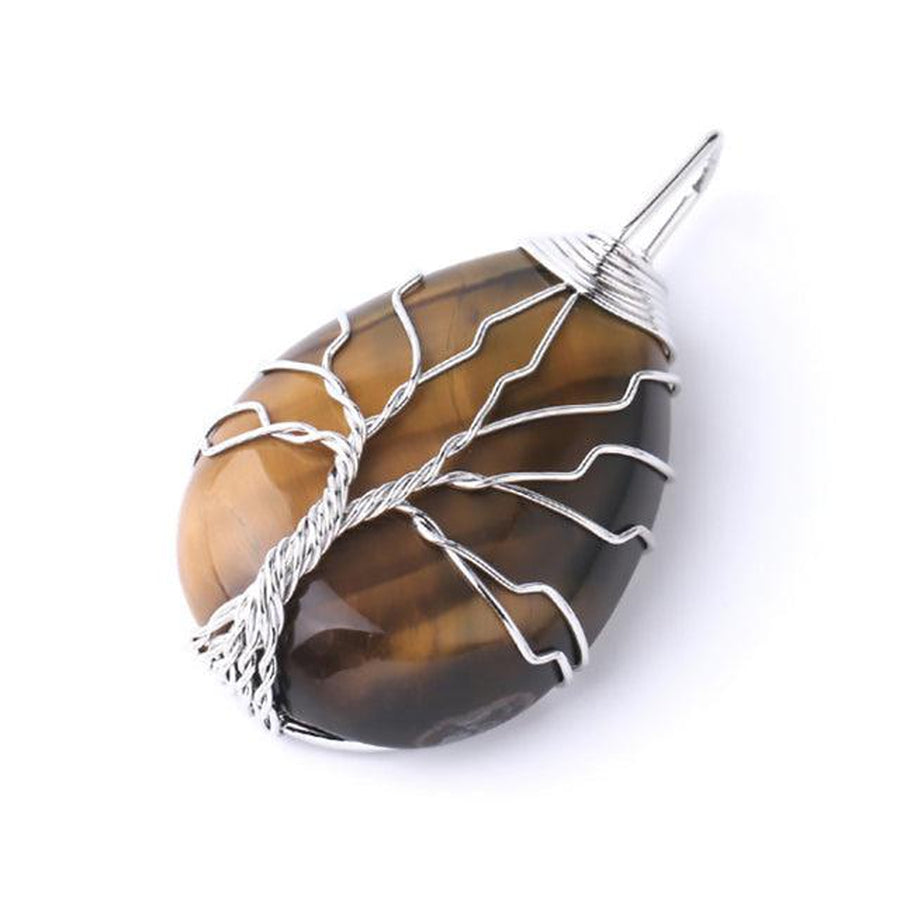 Pendentif «énergie positive» Arbre de vie en pierre