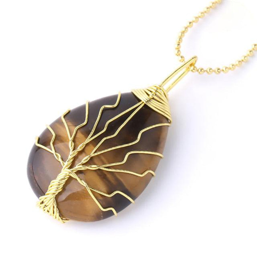 Pendentif «énergie positive» Arbre de vie en pierre