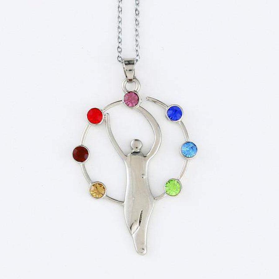 Pendentif «énergie positive» des 7 Chakras