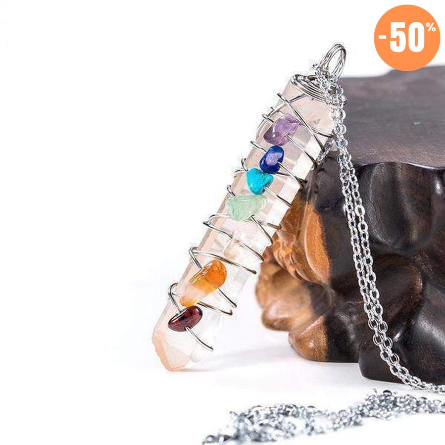 Pendentif «énergie positive» des 7 Chakras