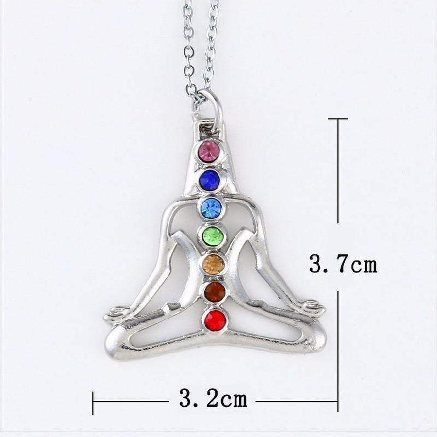 Pendentif «énergie positive» des 7 Chakras