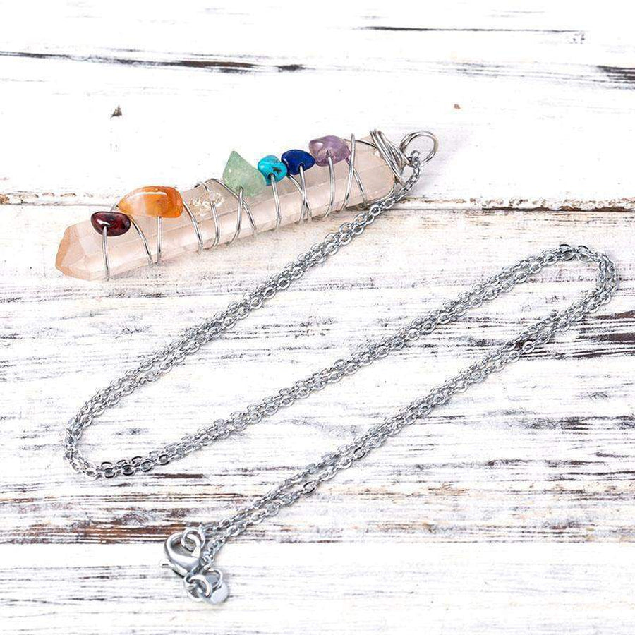Pendentif «énergie positive» des 7 Chakras