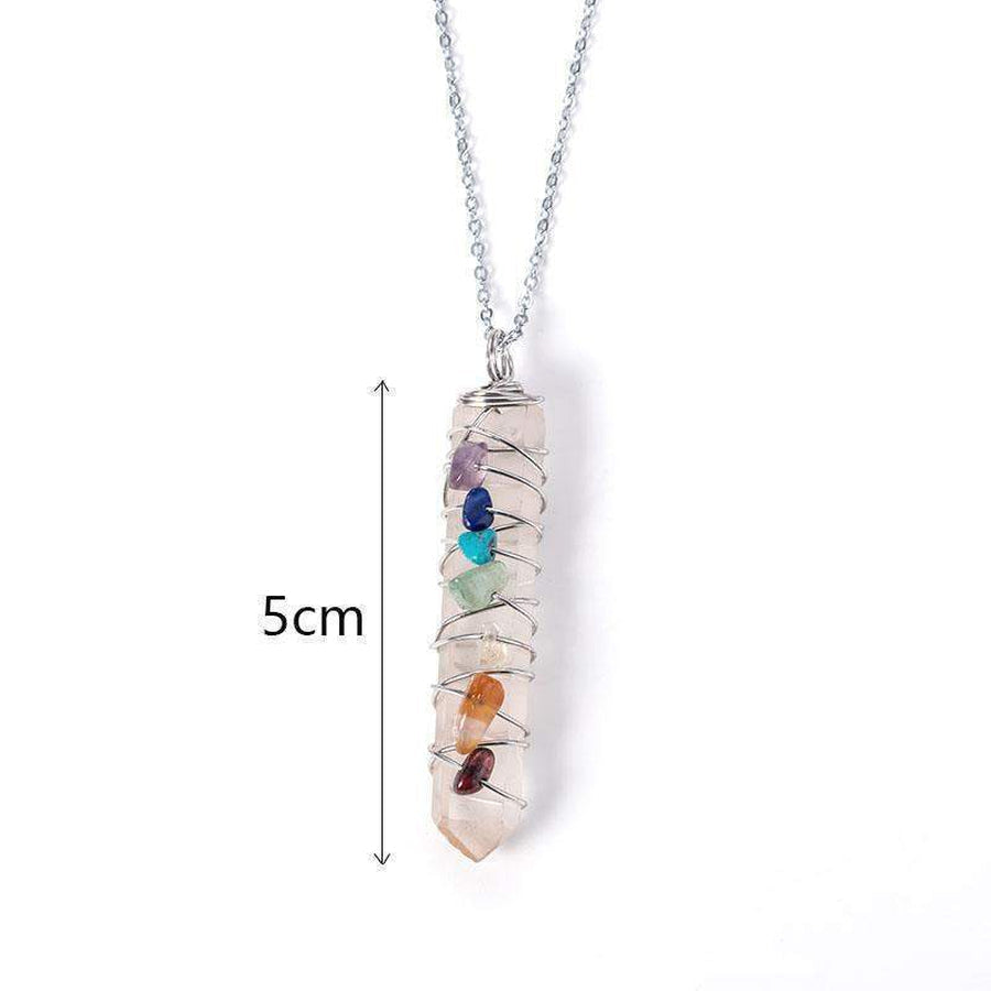 Pendentif «énergie positive» des 7 Chakras