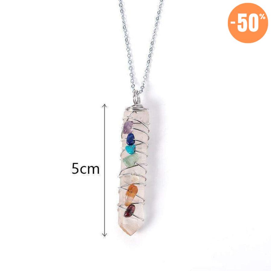 Pendentif «énergie positive» des 7 Chakras
