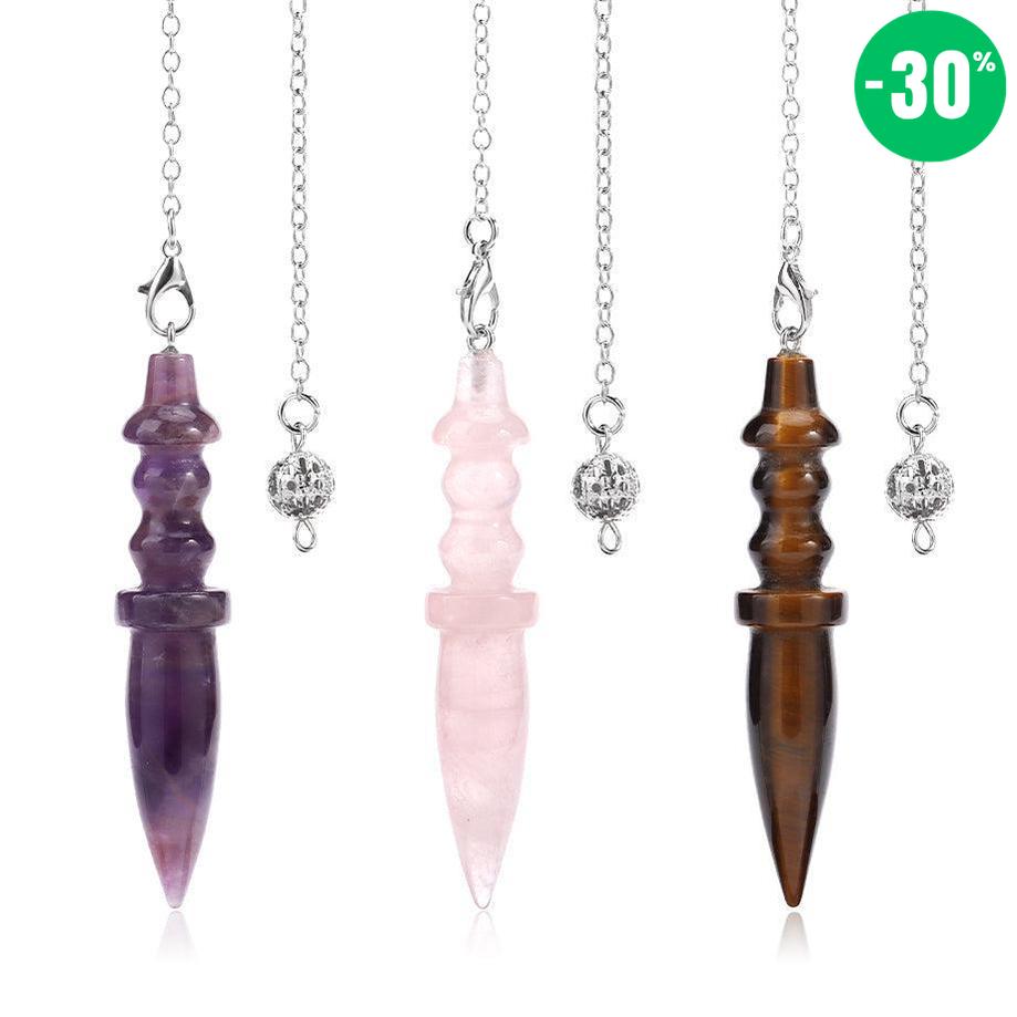 Pendule de Radiesthésie en Pierre Naturelle