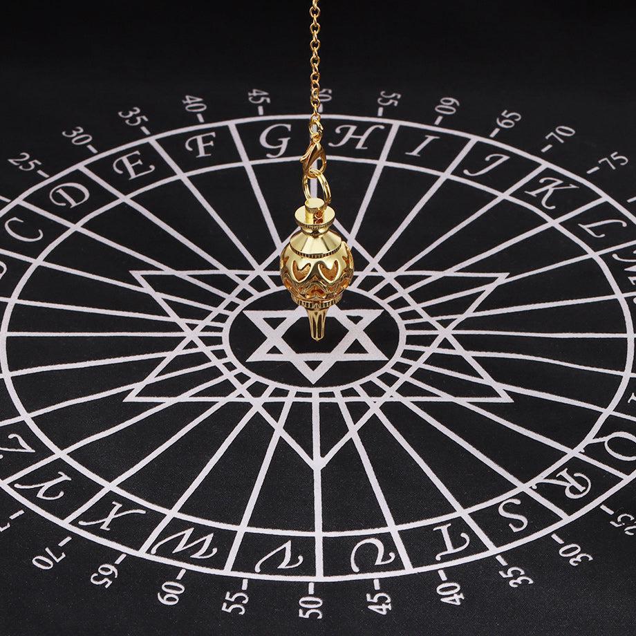 Cuivre antique - Pendule de radiesthésie en métal et cuivre, pendentif de Divination de guérison Cuivre antique - Pendule de radiesthésie en métal et cuivre, pendentif de Divination de guérison