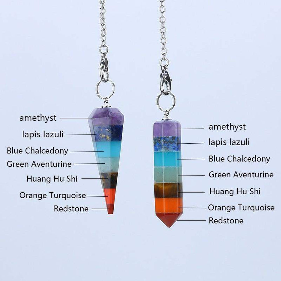 Pendule énergie positive des 7 Chakras