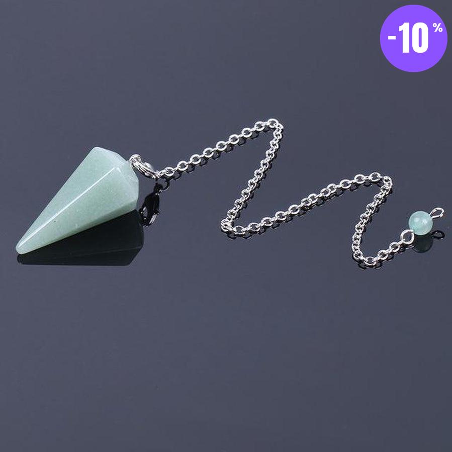 Pendule pyramide hexagonale en pierre