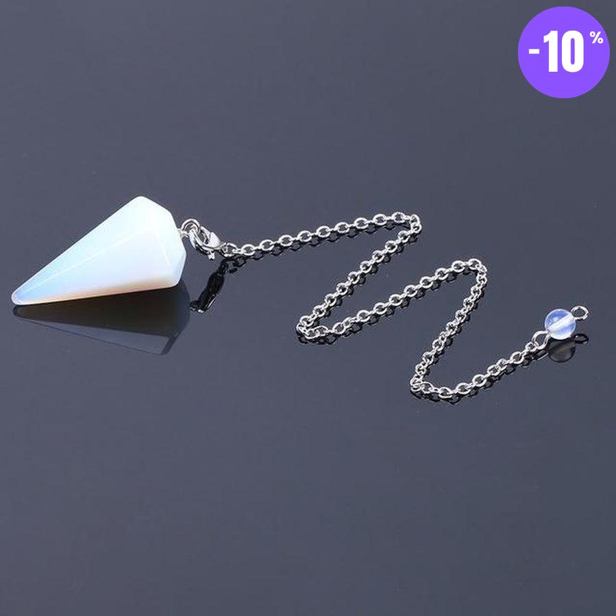 Pendule pyramide hexagonale en pierre