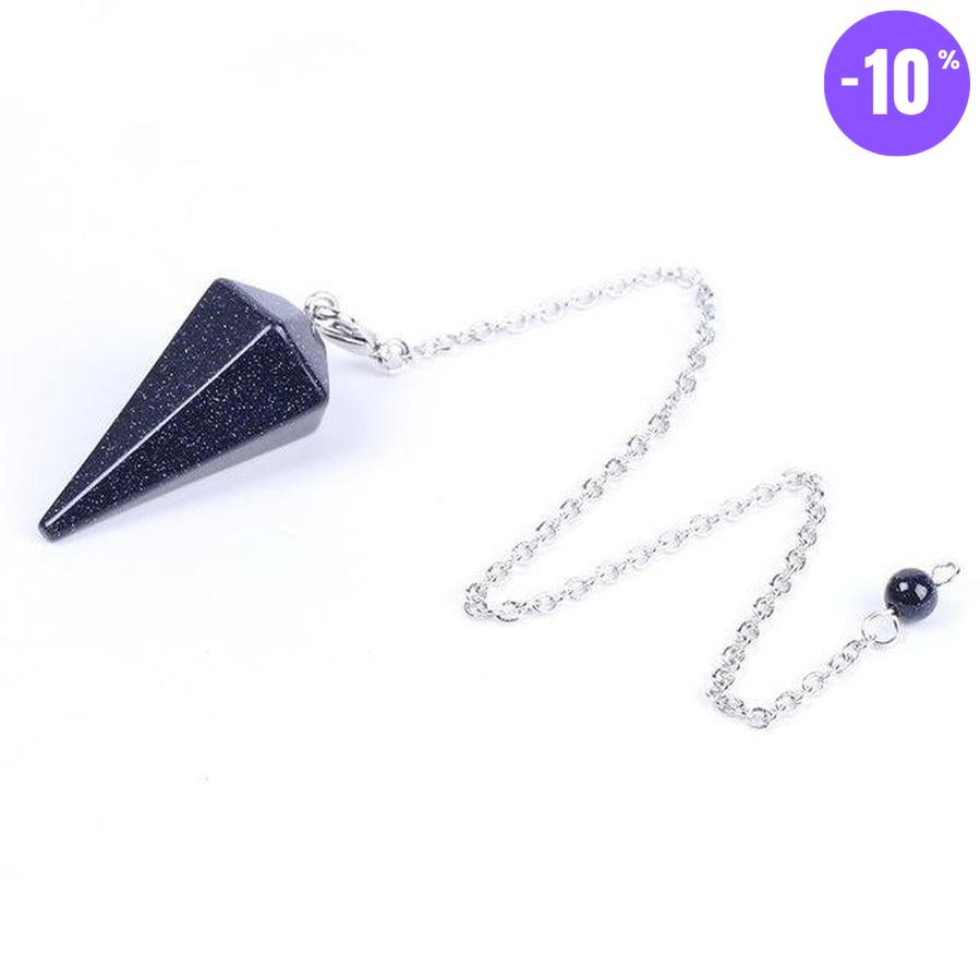 Pendule pyramide hexagonale en pierre