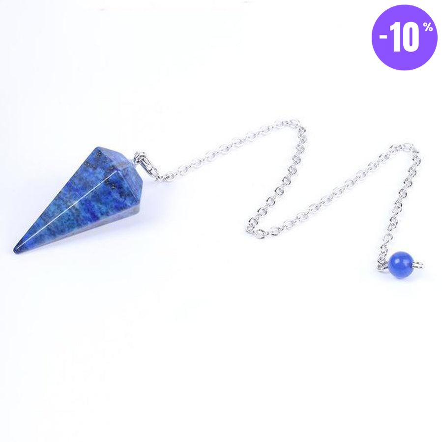 Pendule pyramide hexagonale en pierre