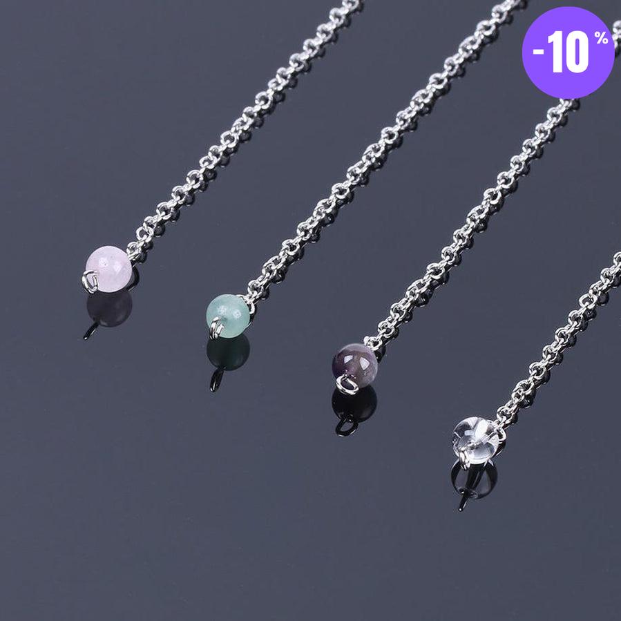 Pendule pyramide hexagonale en pierre