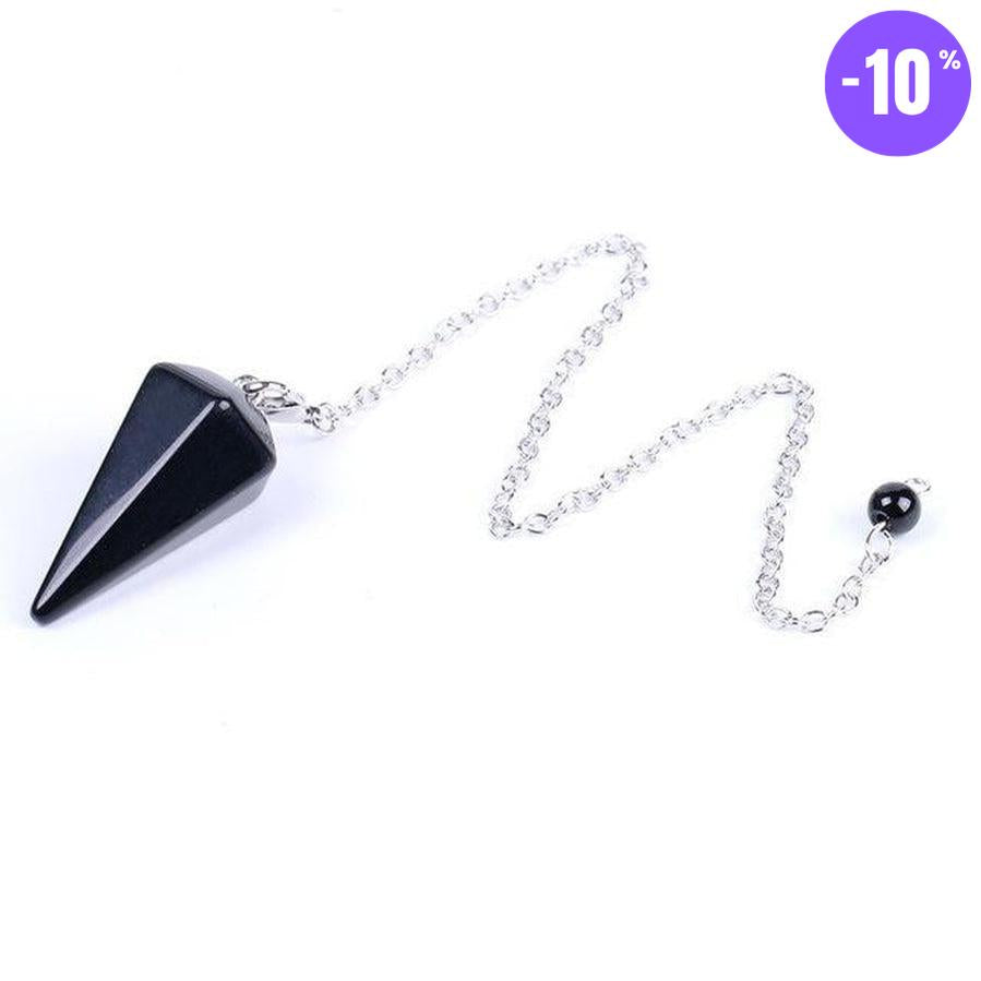 Pendule pyramide hexagonale en pierre