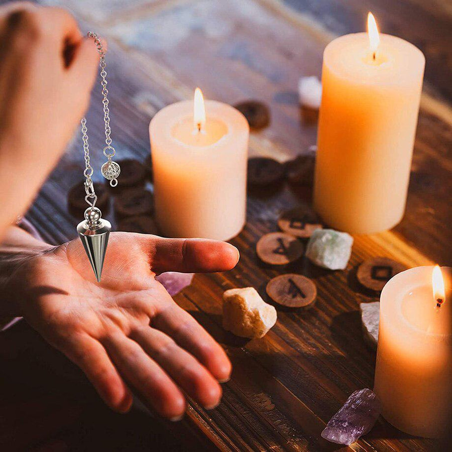 Pendule spirituel de radiesthésie, amulette de Reiki