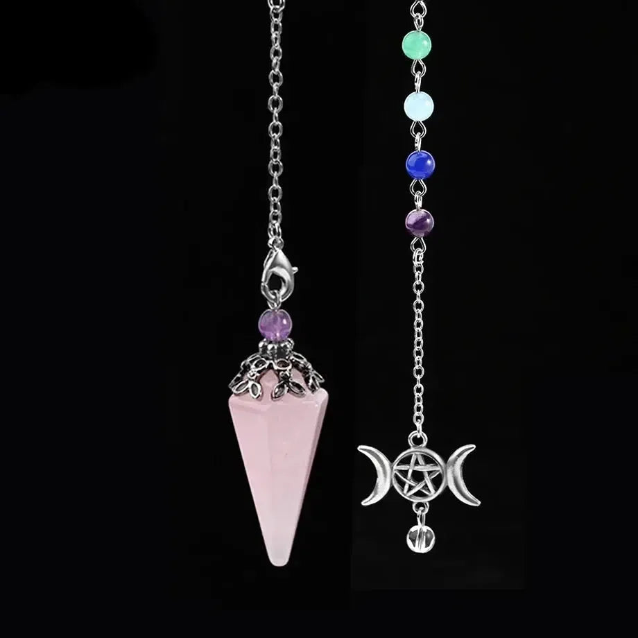 Pendule spirituel en forme de cône pour Reiki en pierre