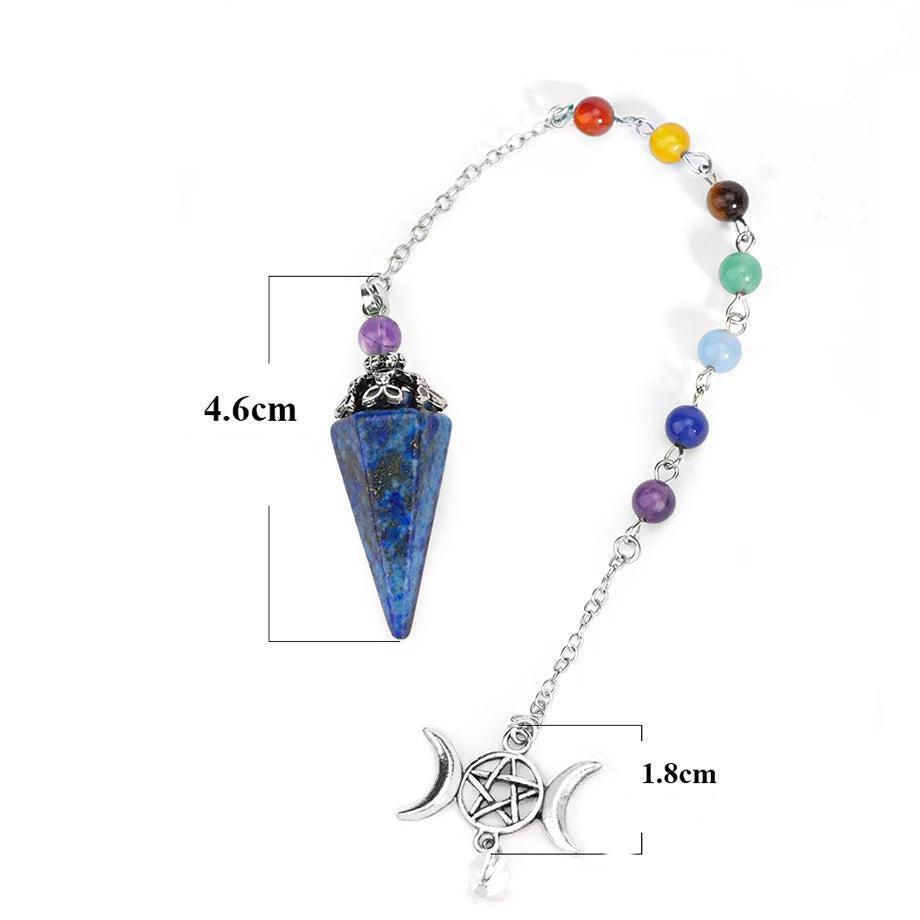 Pendule spirituel en forme de cône pour Reiki en pierre