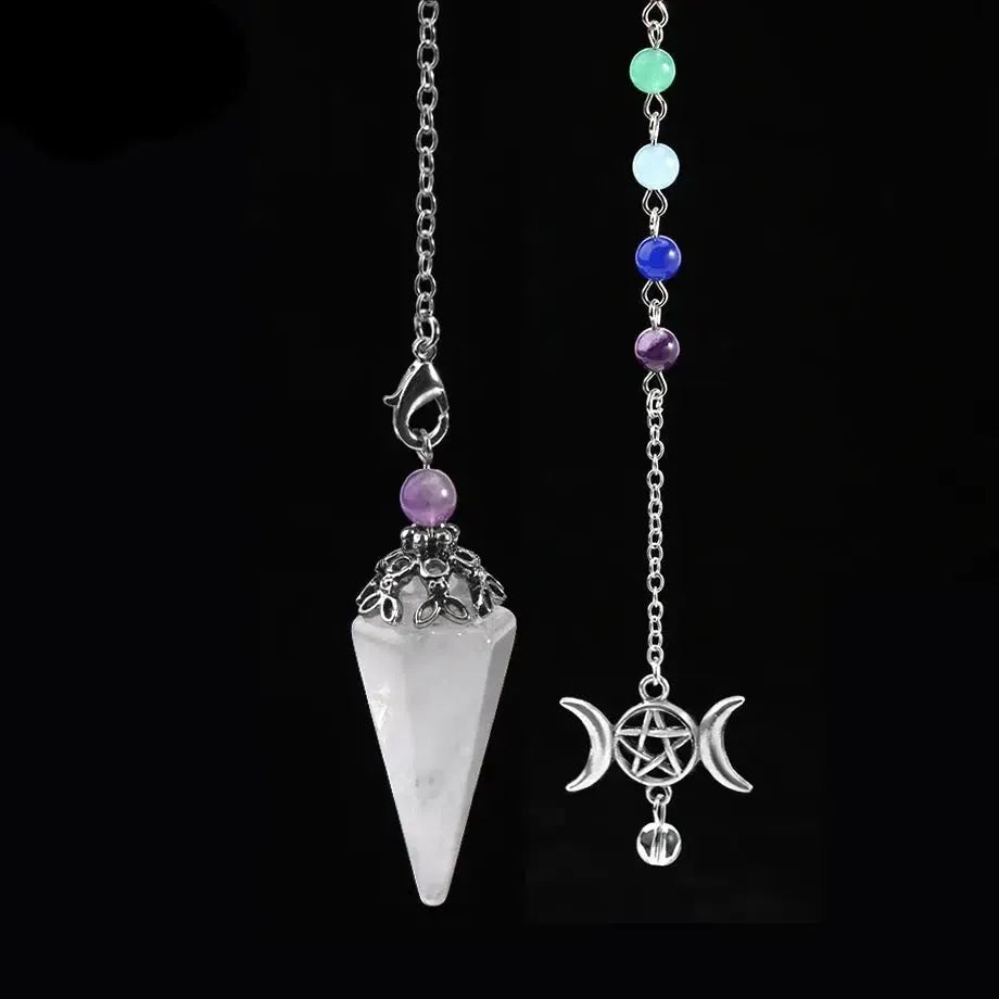 Pendule spirituel en forme de cône pour Reiki en pierre