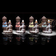 Petit encensoir cascade zen Bouddha en céramique