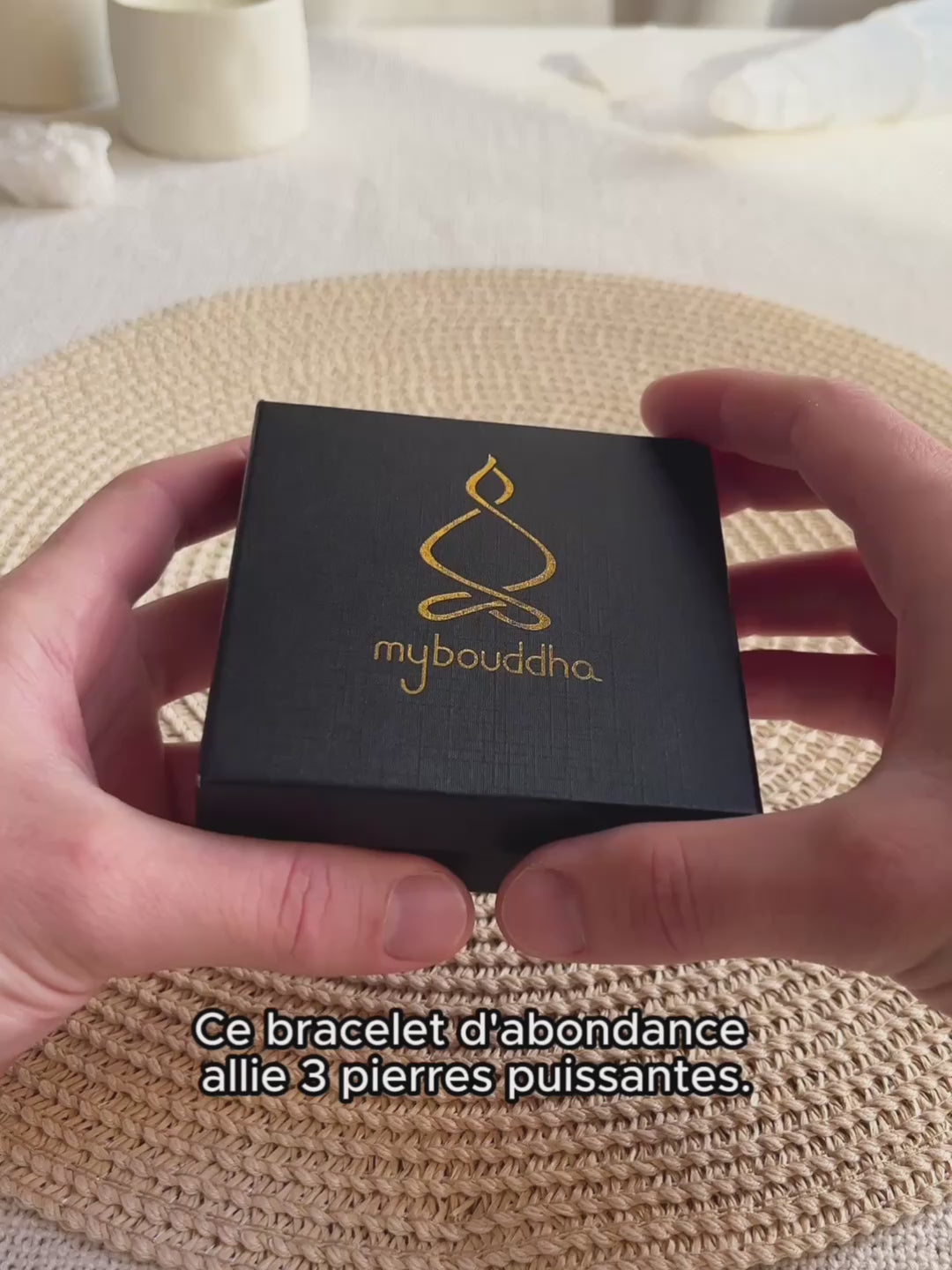 Charger la vidéo : Bracelet « Abondance &amp; Prospérité »  en Citrine, Pyrite et Jade