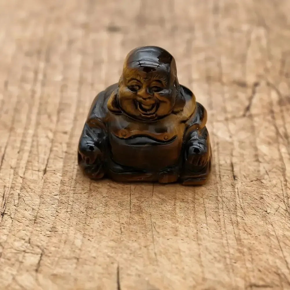 Statue du Bouddha Rieur en Pierre Naturelle