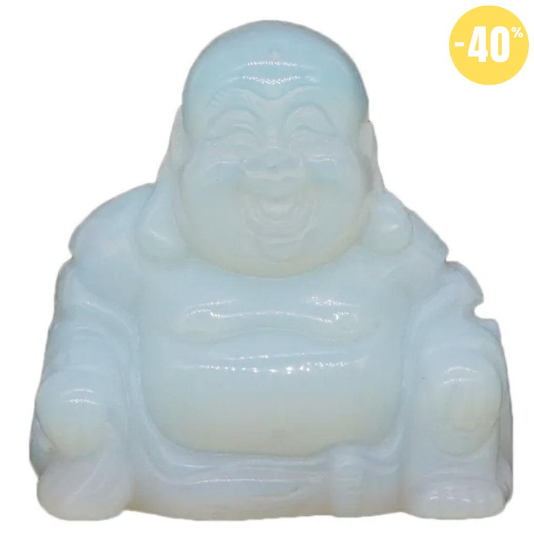 Statuette du Bouddha rieur en pierre