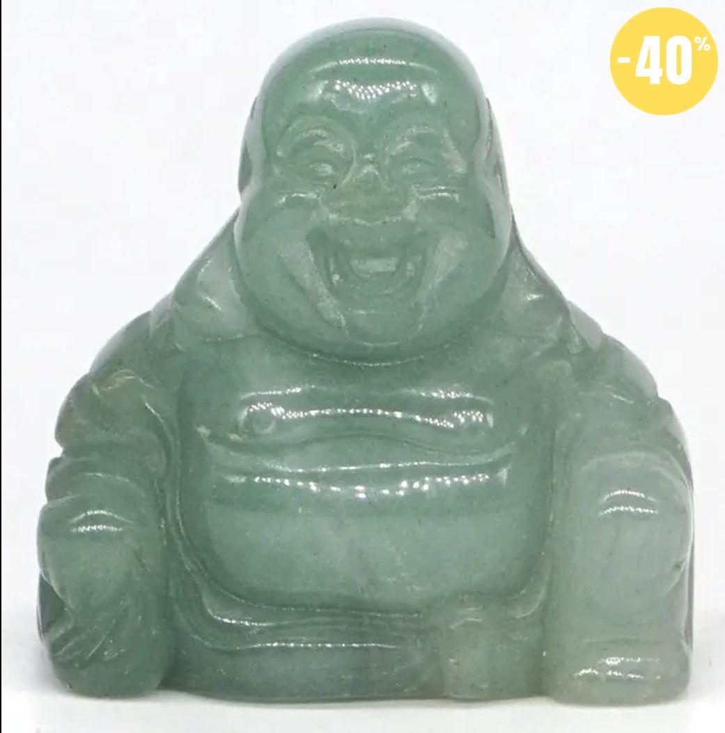 Statuette du Bouddha rieur en pierre